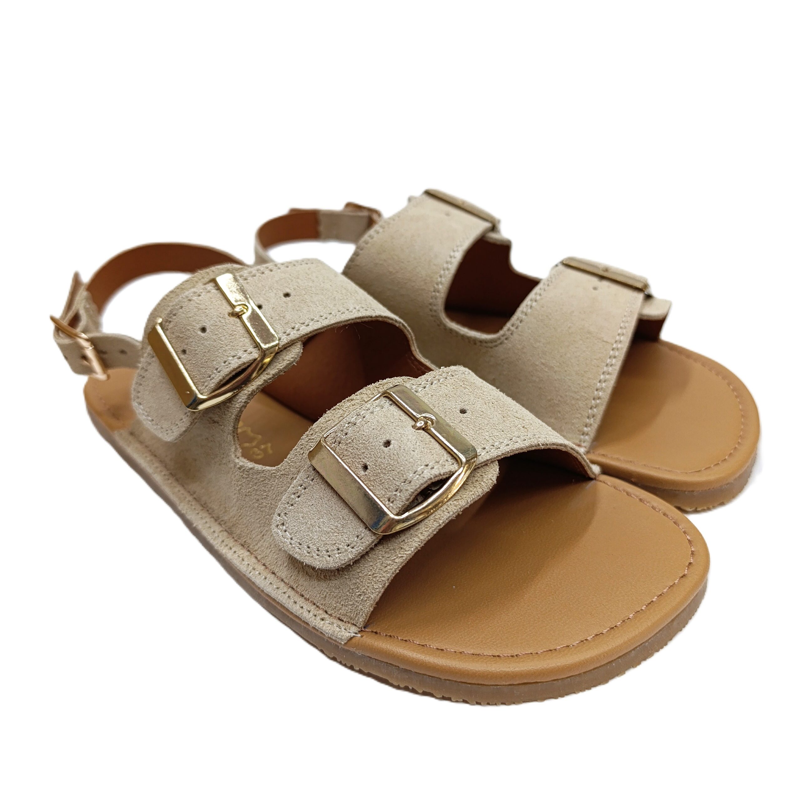Sandalia barefoot mujer mustang serraje camel