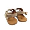 Sandalia barefoot mujer mustang serraje camel