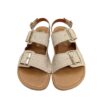 Sandalia barefoot mujer mustang serraje camel