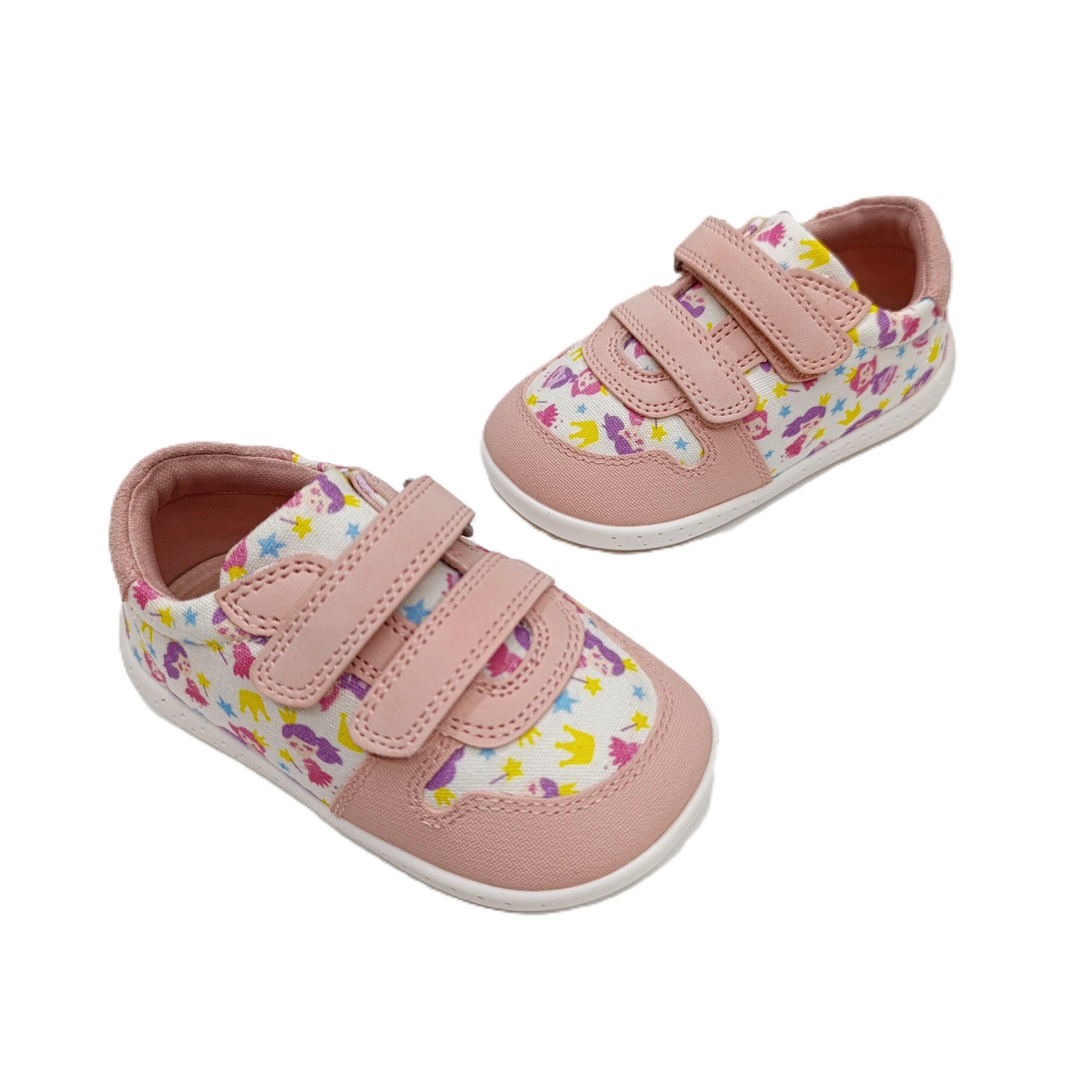 Lona barefoot Garvalín niña primeros pasos blanco/rosa