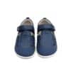 Sandalia piel barefoot bebé Garvalin azul