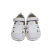 Sandalia piel barefoot bebé Garvalin blanco