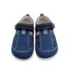 Sandalia lona barefoot bebé Garvalin azul