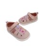 Sandalia lona barefoot bebé Garvalin rosa hada