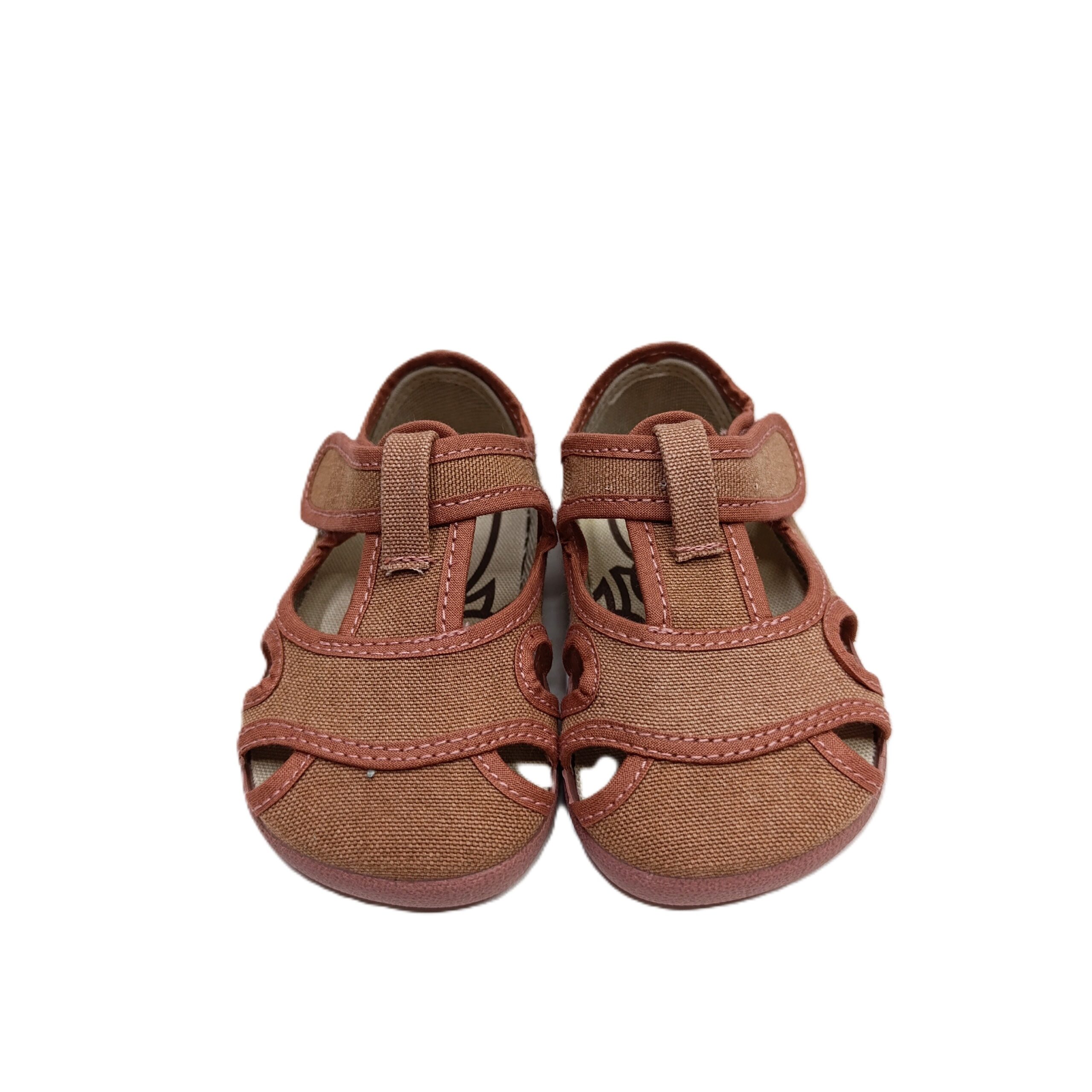 Sandalia barefoot lona Batilas Antique