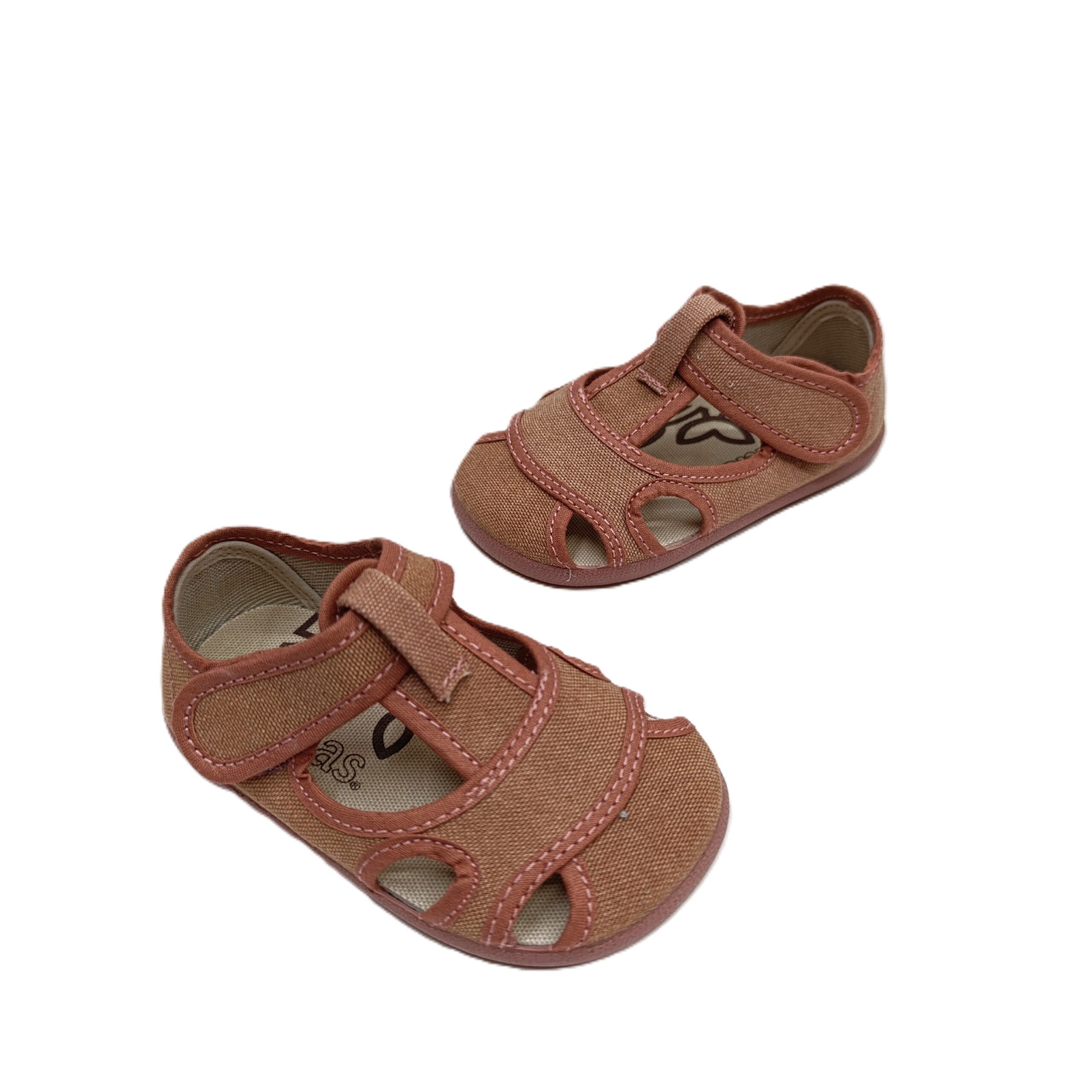 Sandalia barefoot lona Batilas Antique