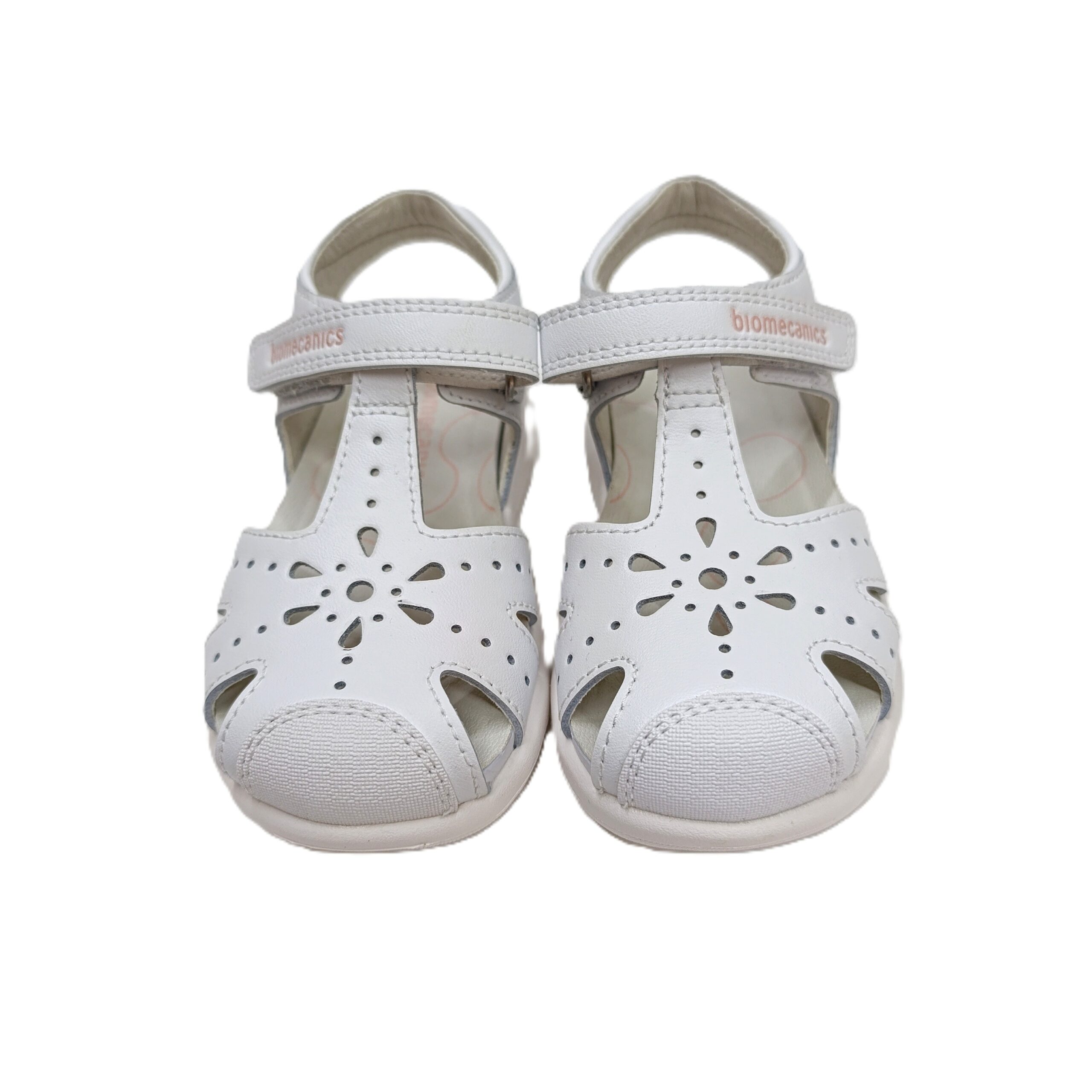 Sandalia biomecanics piel niña blanco