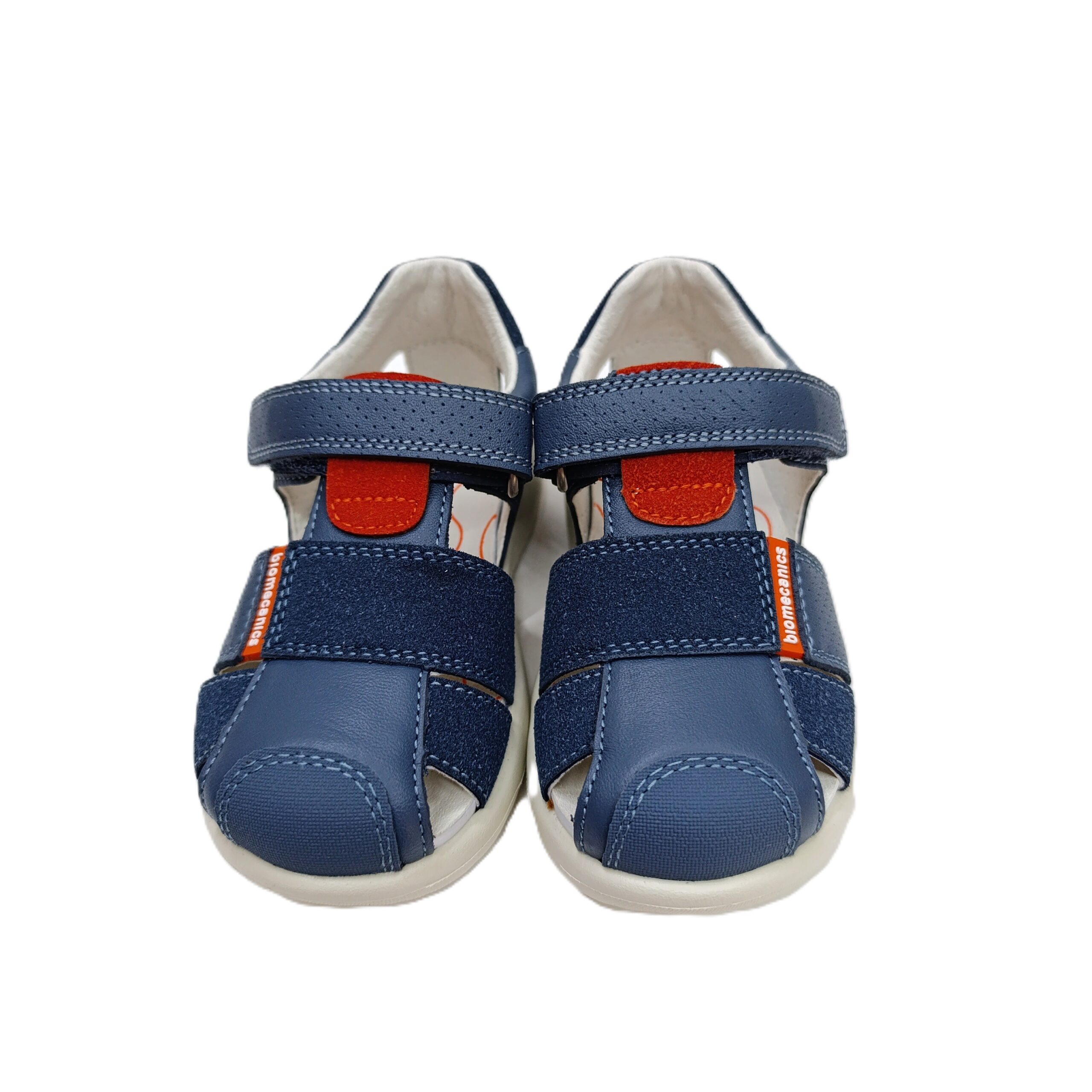 Sandalia biomeacnics piel niño azul