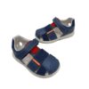 Sandalia biomeacnics piel niño azul