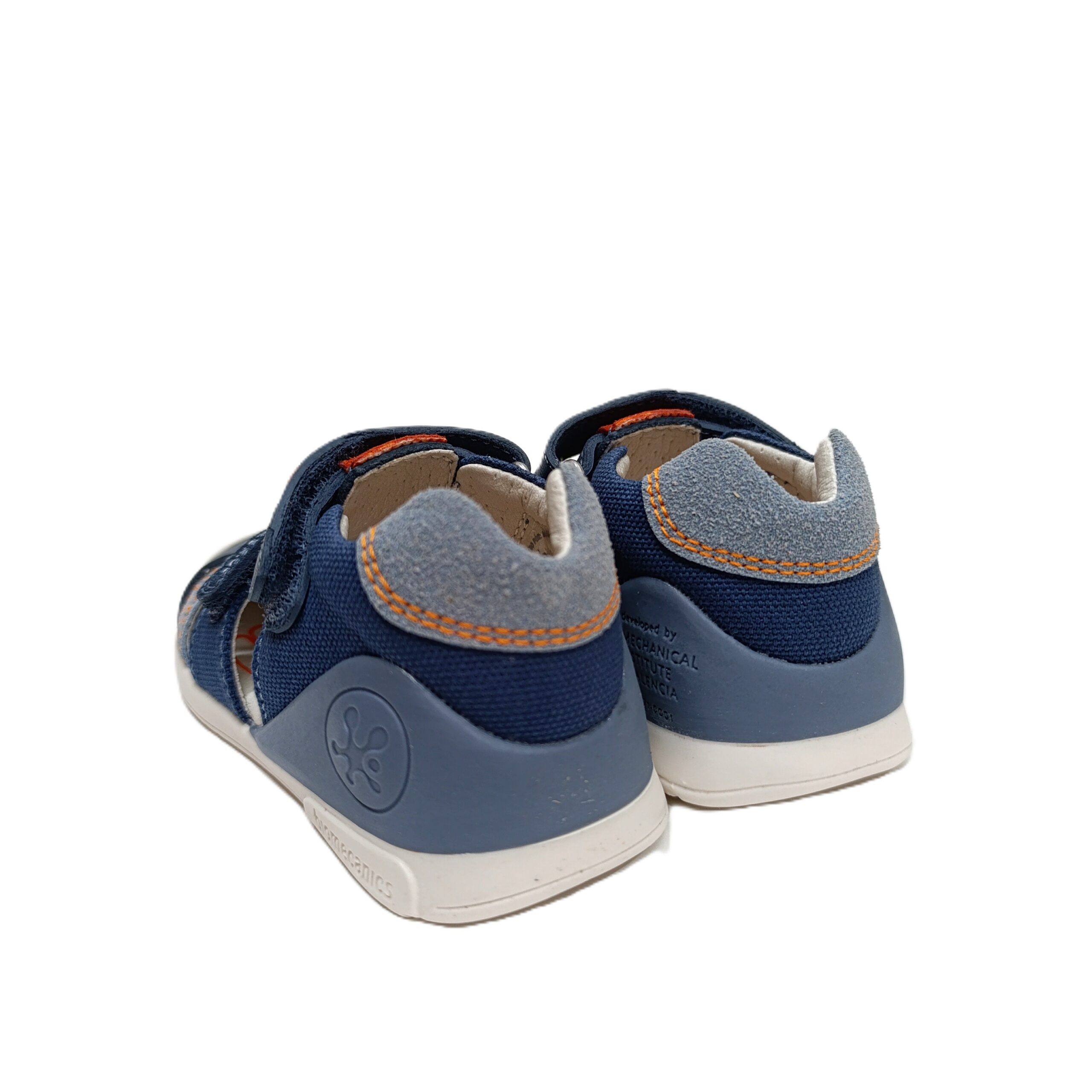 Sandalia biomecanics bebé primeros pasos en piel azul