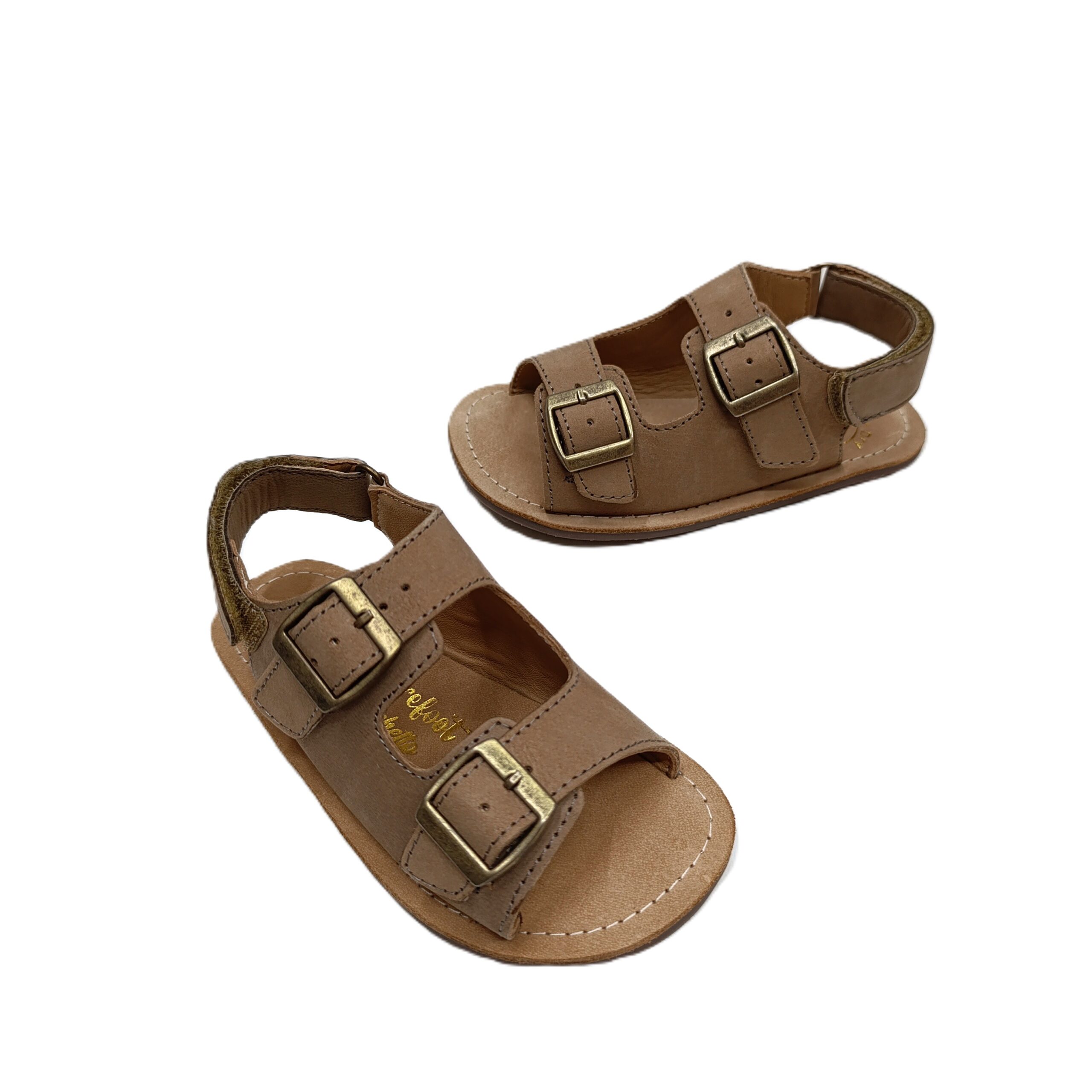 Sandalia barefoot infantil tipo bio Chetto marrón