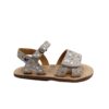 SaNDALIA BAREFOOT NIÑA CHETTO CAMEL CORAZONES