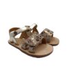 SaNDALIA BAREFOOT NIÑA CHETTO CAMEL CORAZONES