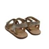 SaNDALIA BAREFOOT NIÑA CHETTO CAMEL CORAZONES