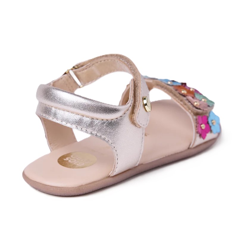 Sandalia barefoot gioseppo niña flores multicolor