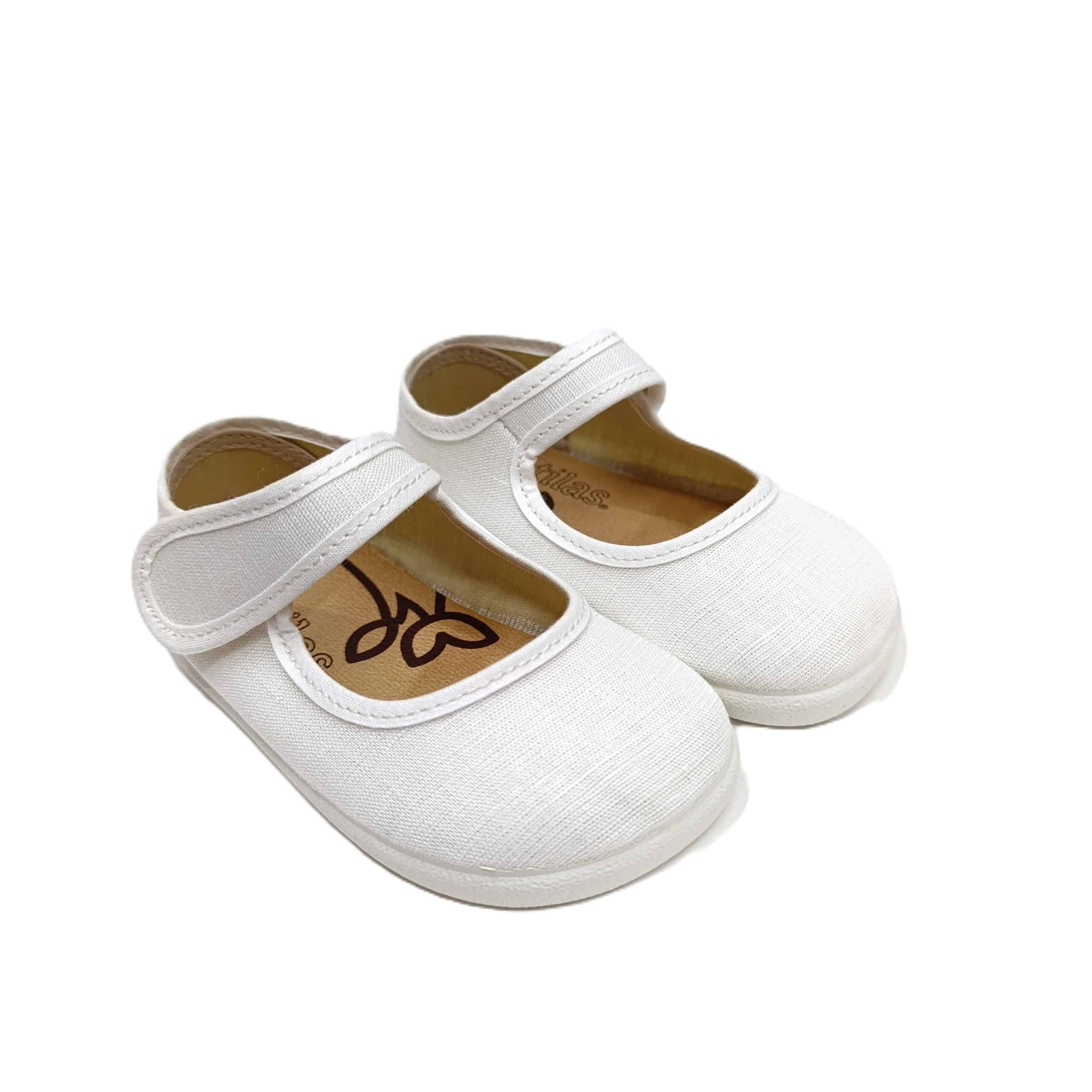 Mercedes barefoot lino blanco Batilas