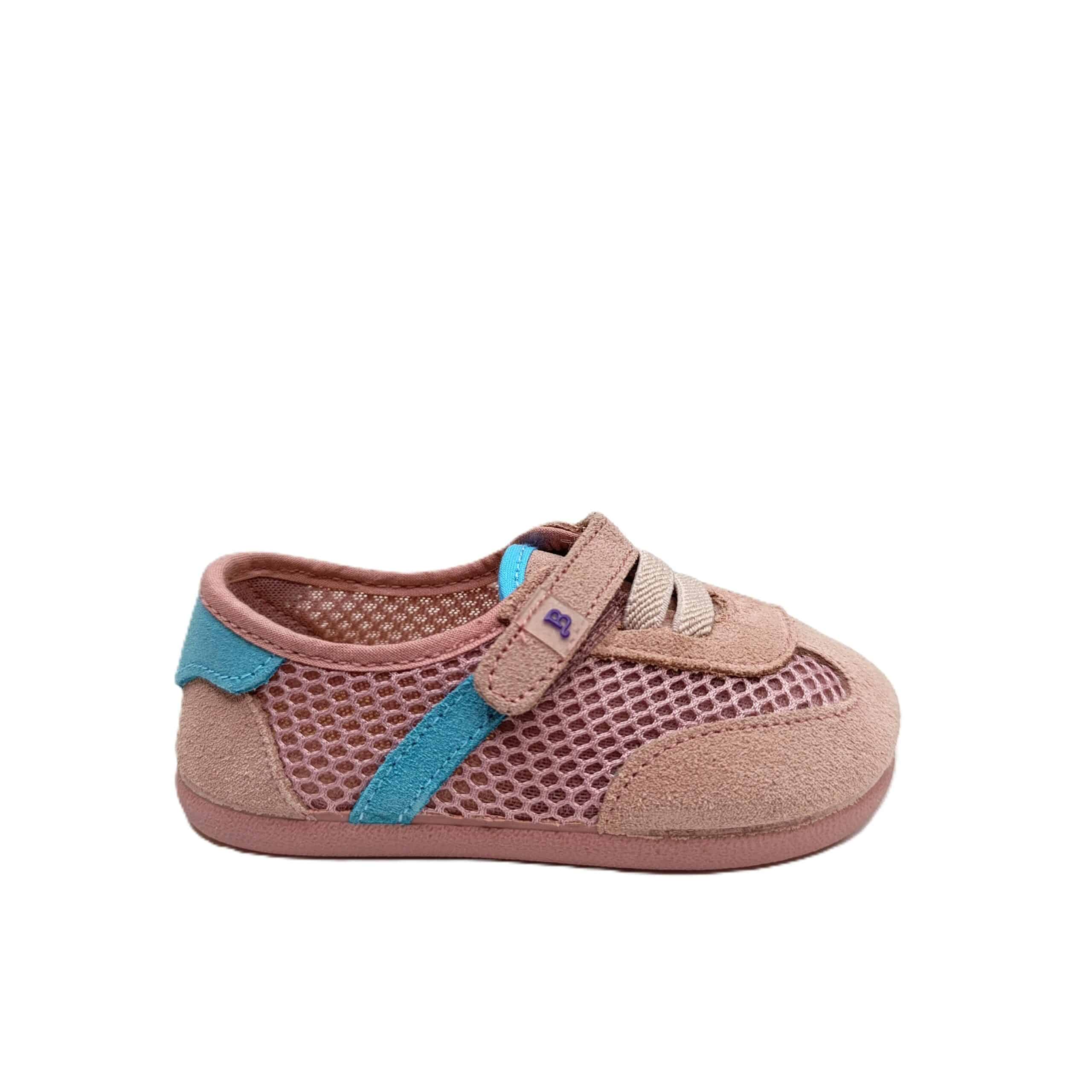 Zapatilla barefoot casual Batilas rosa/turquesa
