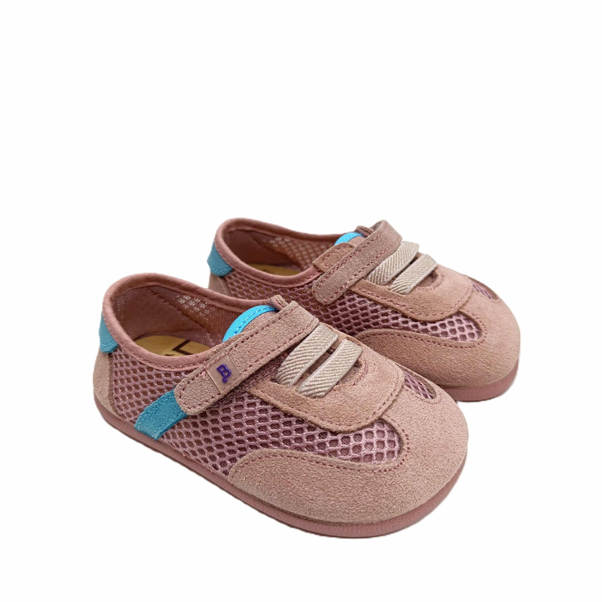Zapatilla barefoot casual Batilas rosa/turquesa