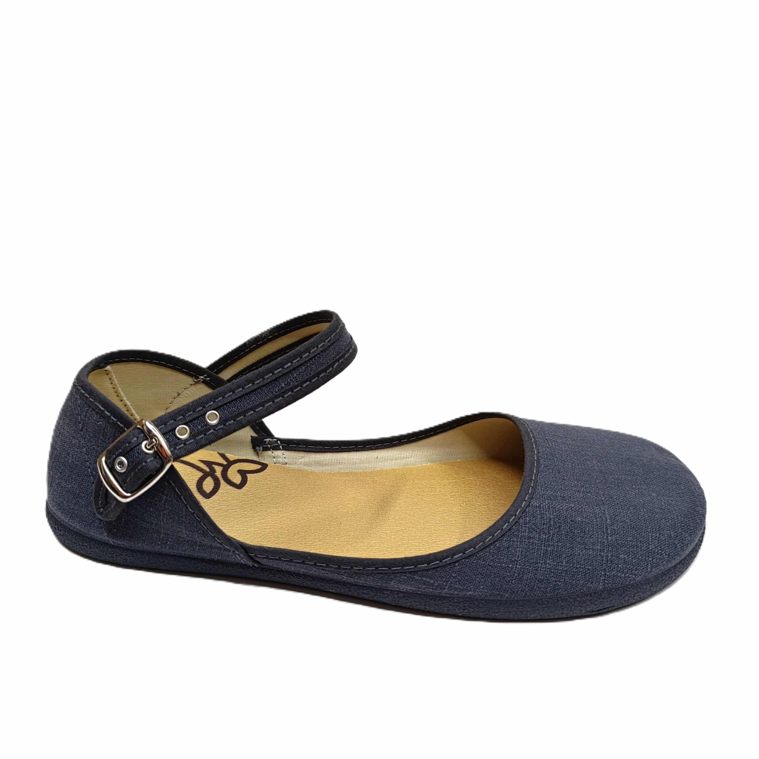 Zapatilla barefoot mujer lona Batilas Salón gris