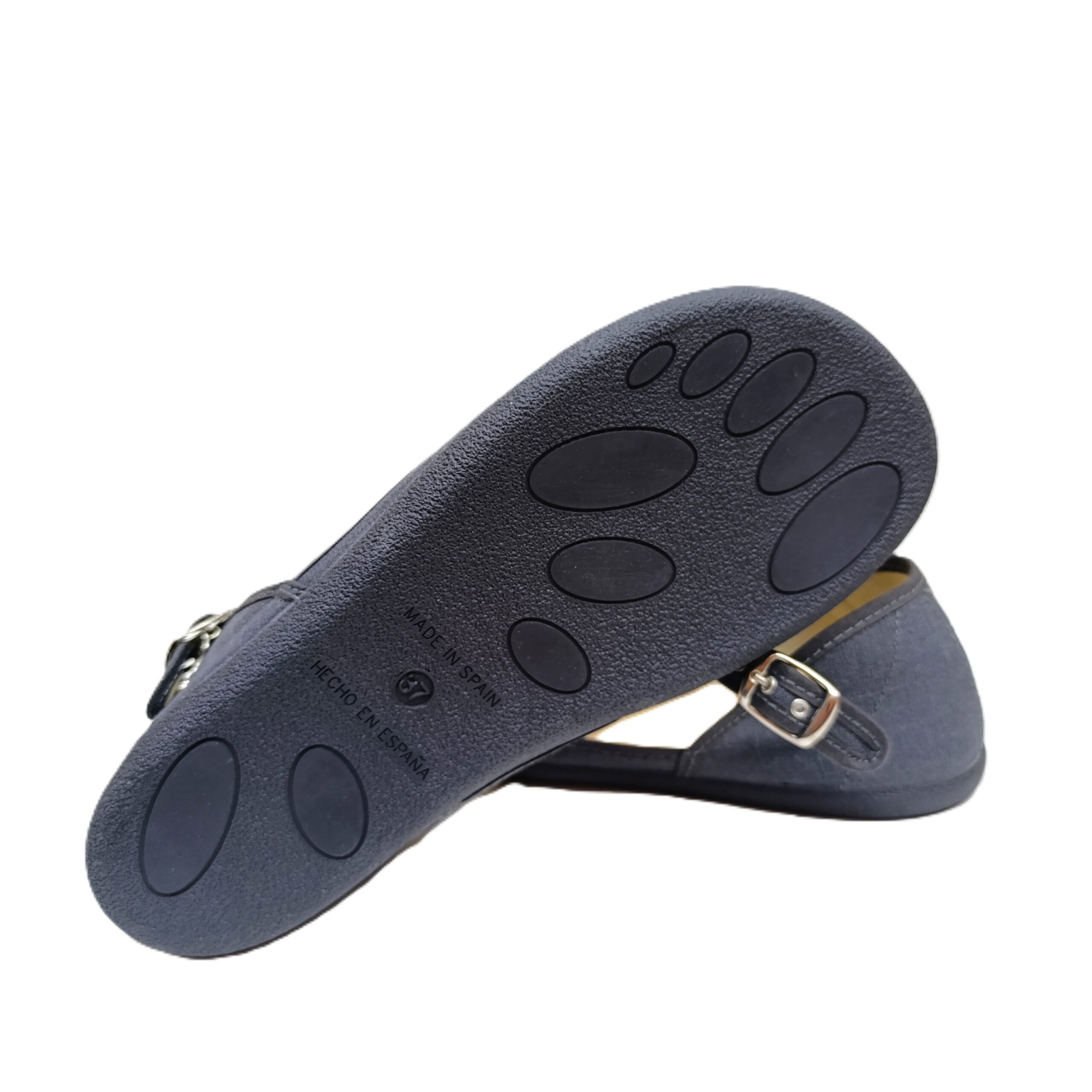 Zapatilla barefoot mujer lona Batilas Salón gris