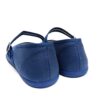 Mercedes barefoot mujer batilas lona azul jeans