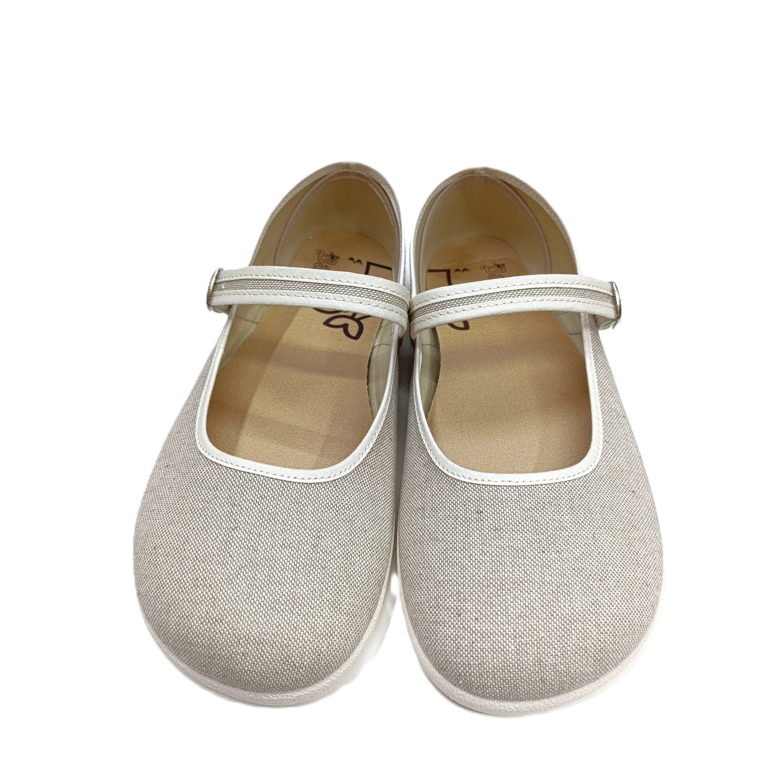 Mercedes barefoot mujer lona Batilas color piedra