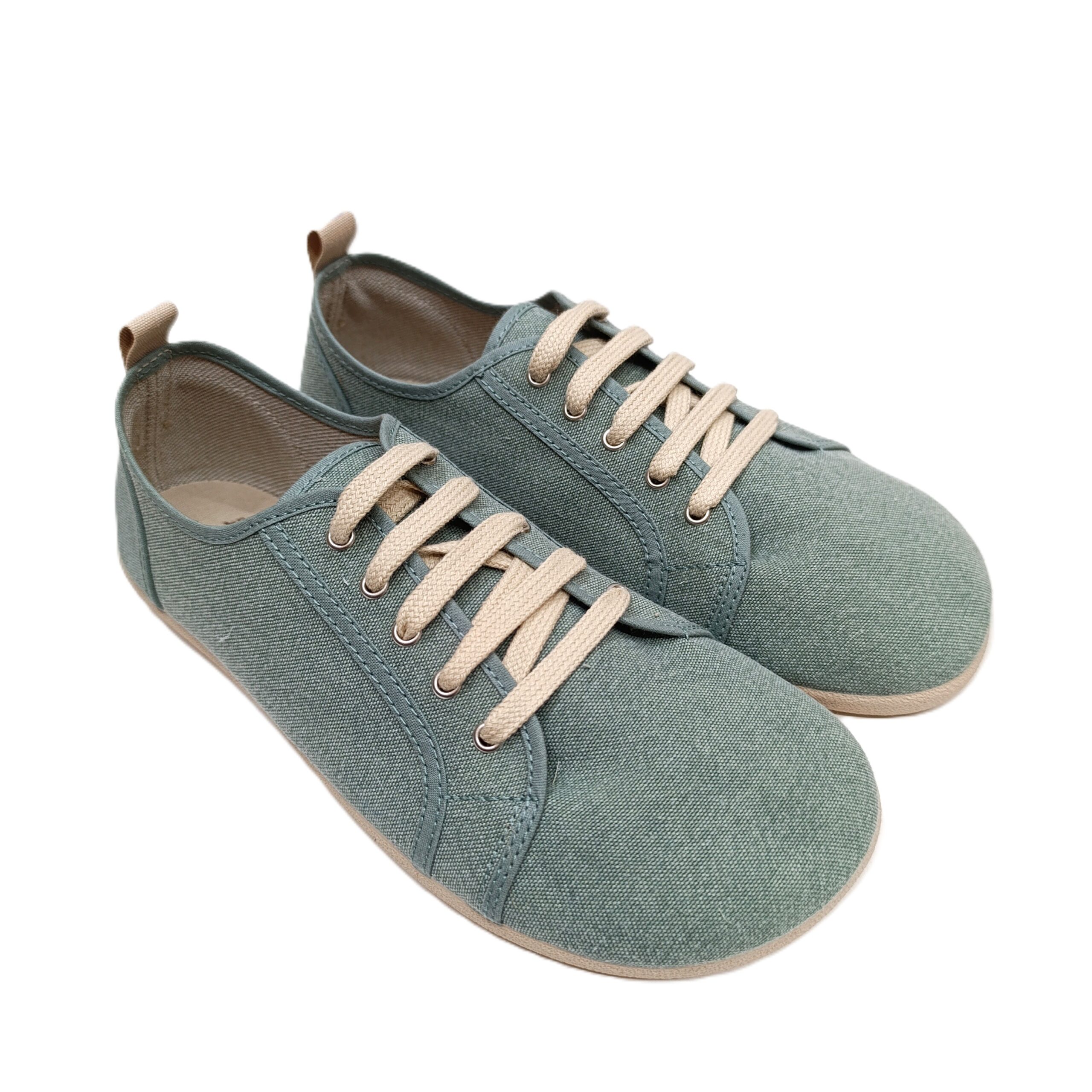 Zapatilla barefoot mujer batilas ingles verde