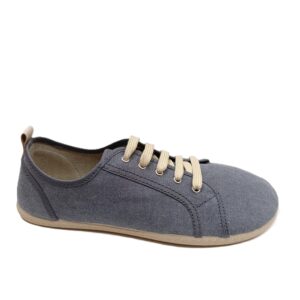 Zapatilla lona barefoot mujer ingles Batilas gris