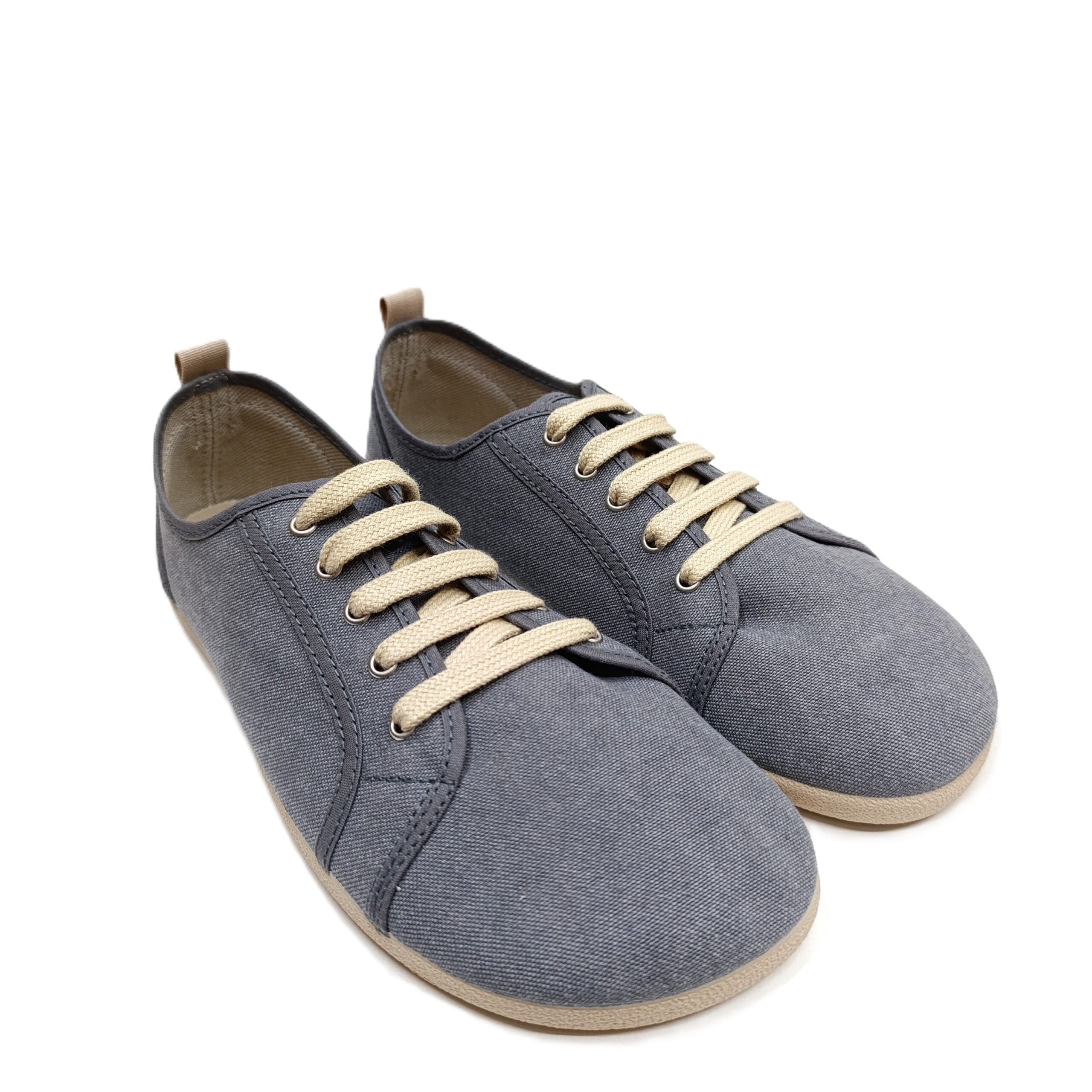 Zapatilla lona barefoot mujer ingles Batilas gris