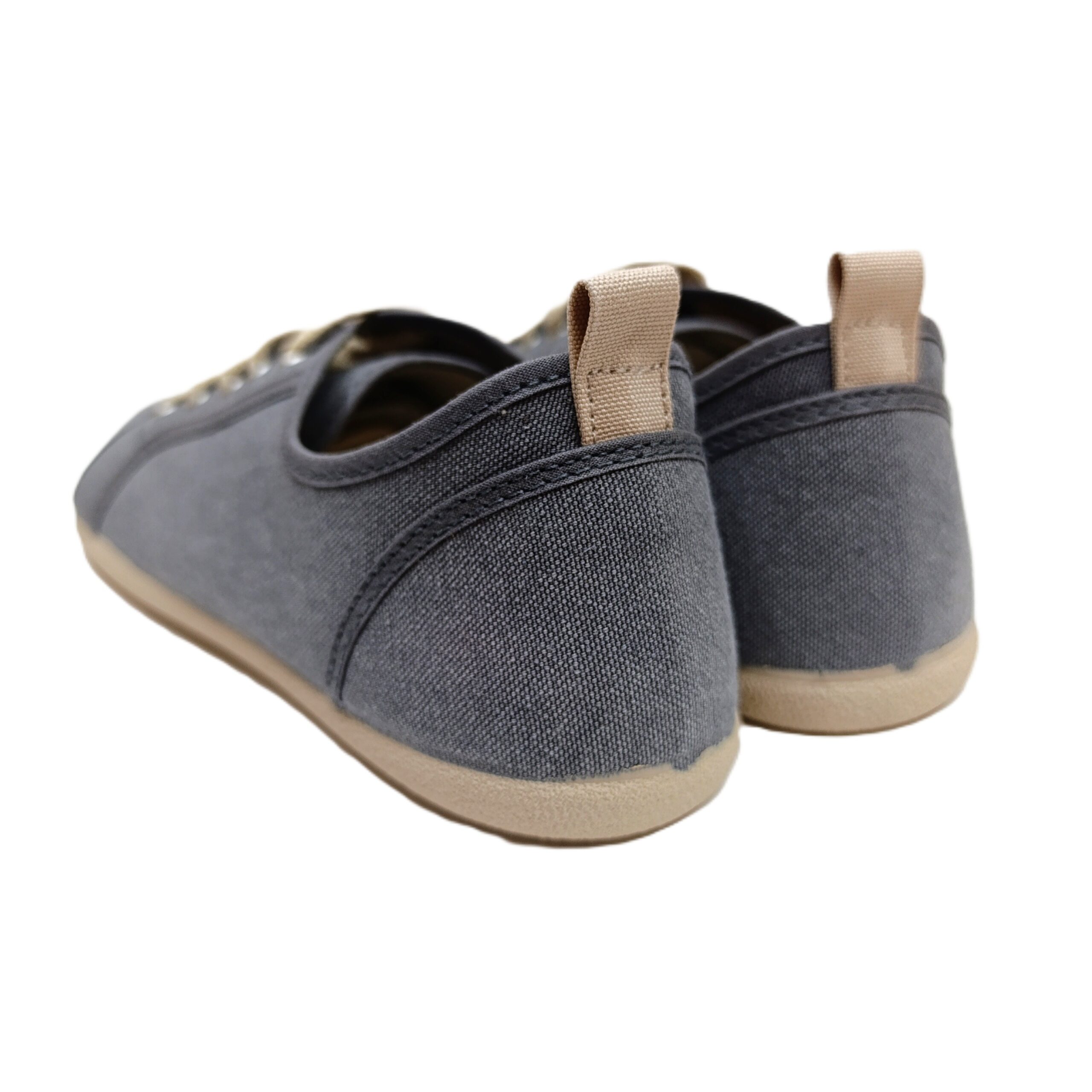 Zapatilla lona barefoot mujer ingles Batilas gris