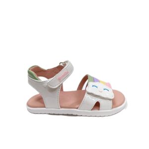 Sandalia barefoot niña Garvalín nube blanco