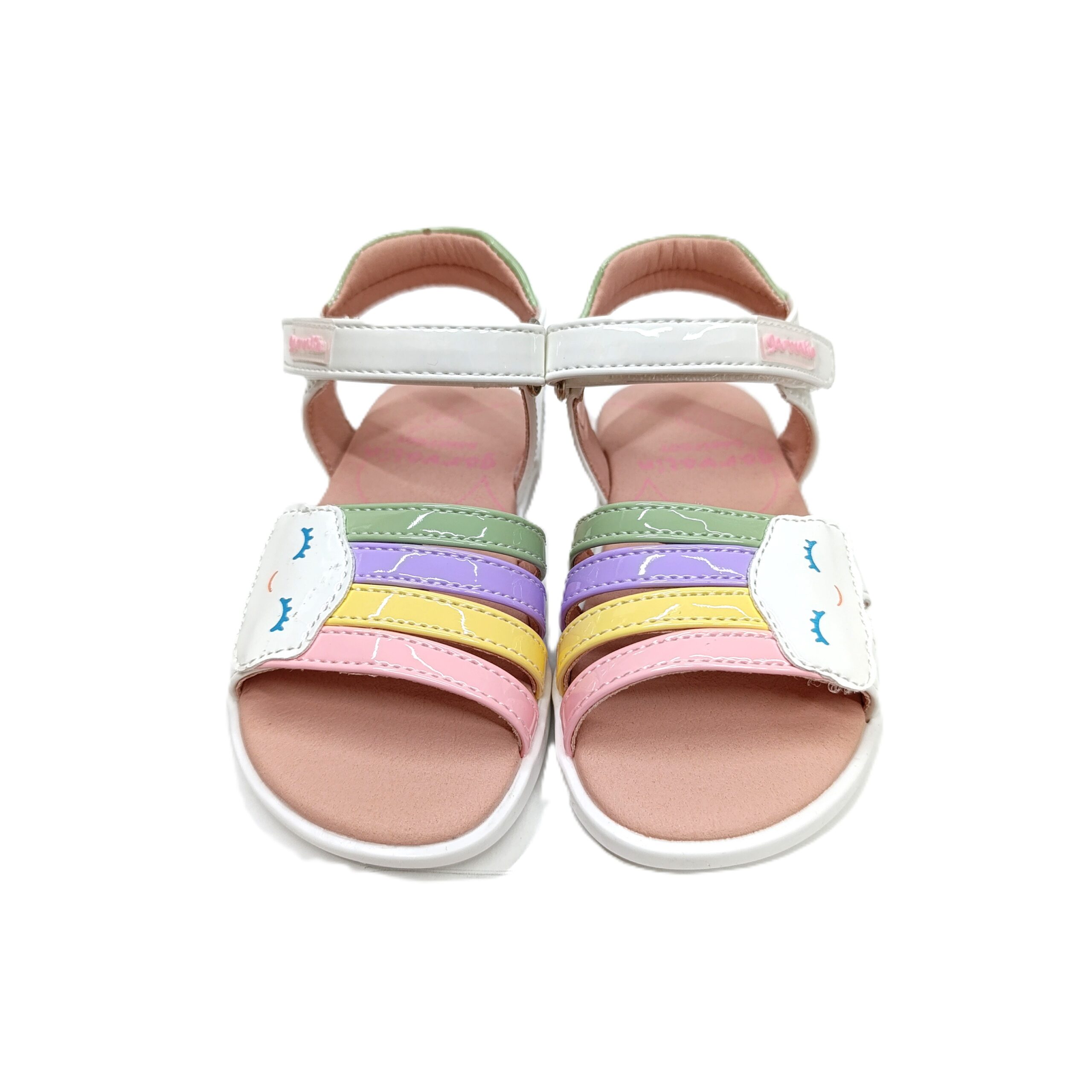 Sandalia barefoot niña Garvalín nube blanco