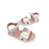 Sandalia barefoot niña Garvalín nube blanco