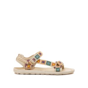 Sandalia barefoot mujer mustang free solana beige
