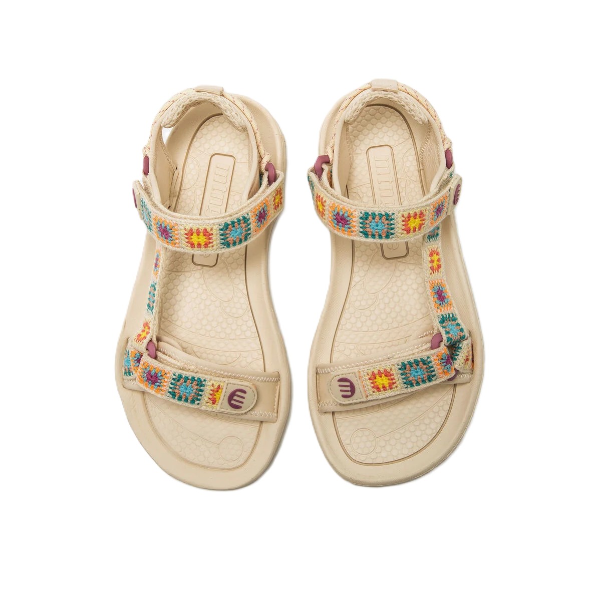 Sandalia barefoot mujer mustang free solana beige