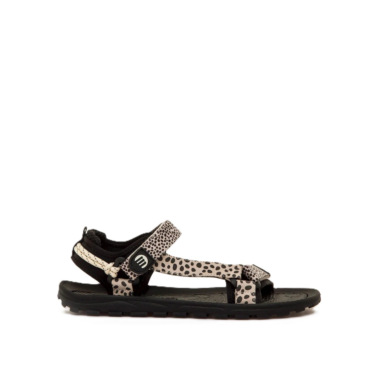 Sandalia barefoot mujer mustang free solana negro