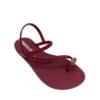 Sandalia Ipanema mujer glam ring burdeos