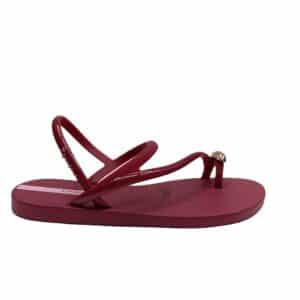 Sandalia Ipanema mujer glam ring burdeos
