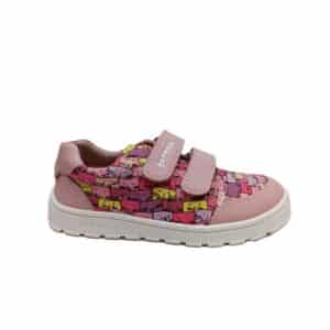 Zapatilla lona barefoot Garvalin niña rosa