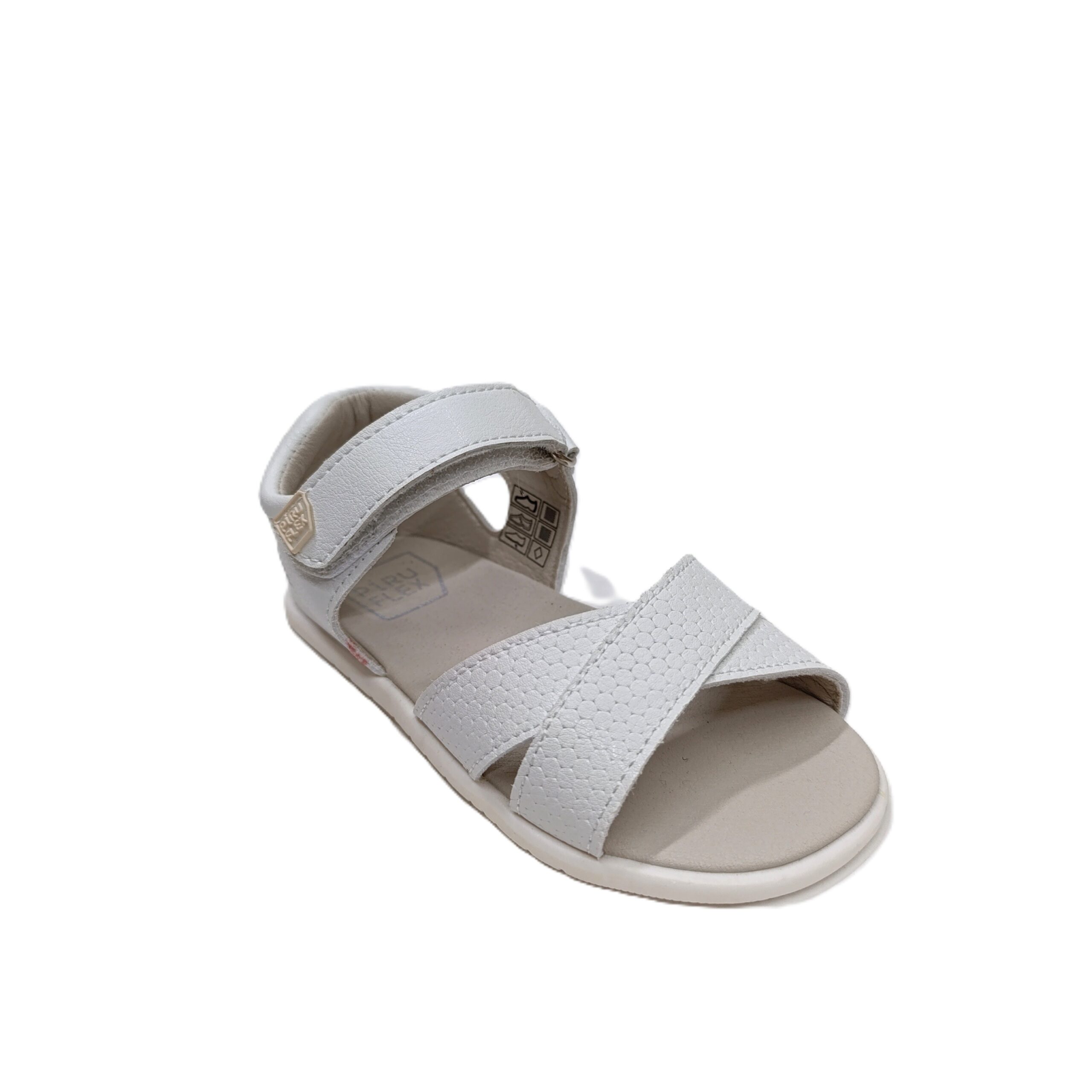 Sandalia barefoot Piruflex primeros pasos blanco