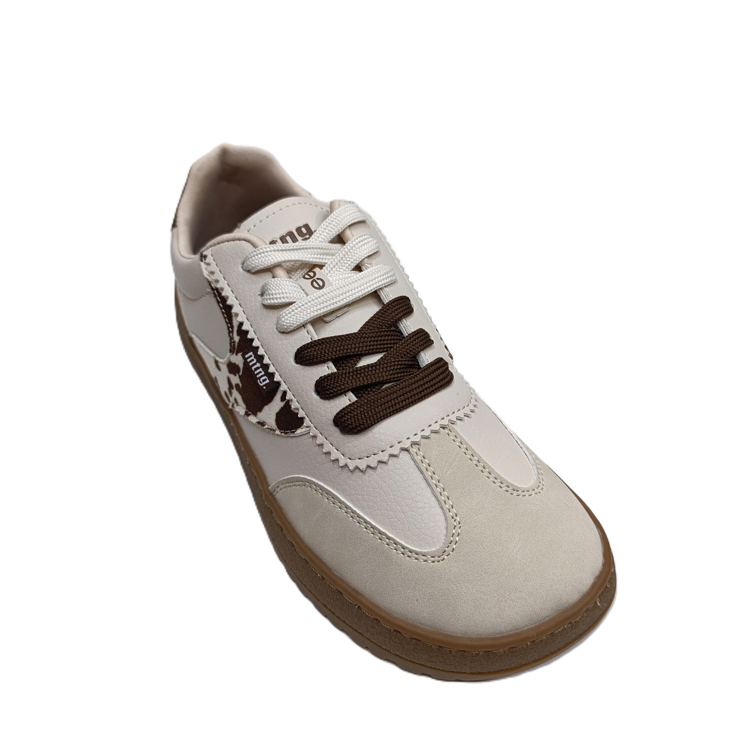 Zapatilla deportiva barefoot mustang free alask mujer beige/marrón