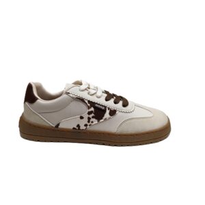 Zapatilla deportiva barefoot mustang free alask mujer beige/marrón