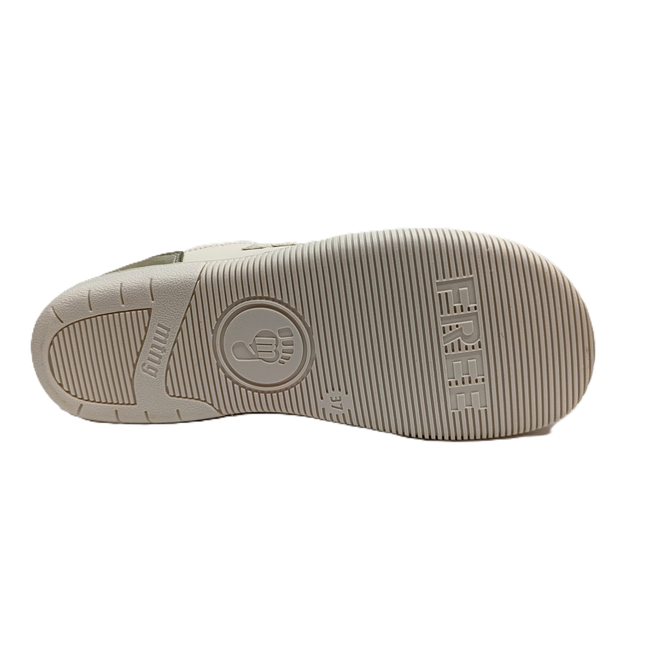 Zapatilla deportiva barefoot mujer mustang free Aria beige/kaki