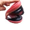 Deportiva barefoot futbol Mustang free Play negro/rojo