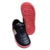Deportiva barefoot futbol Mustang free Play negro/rojo