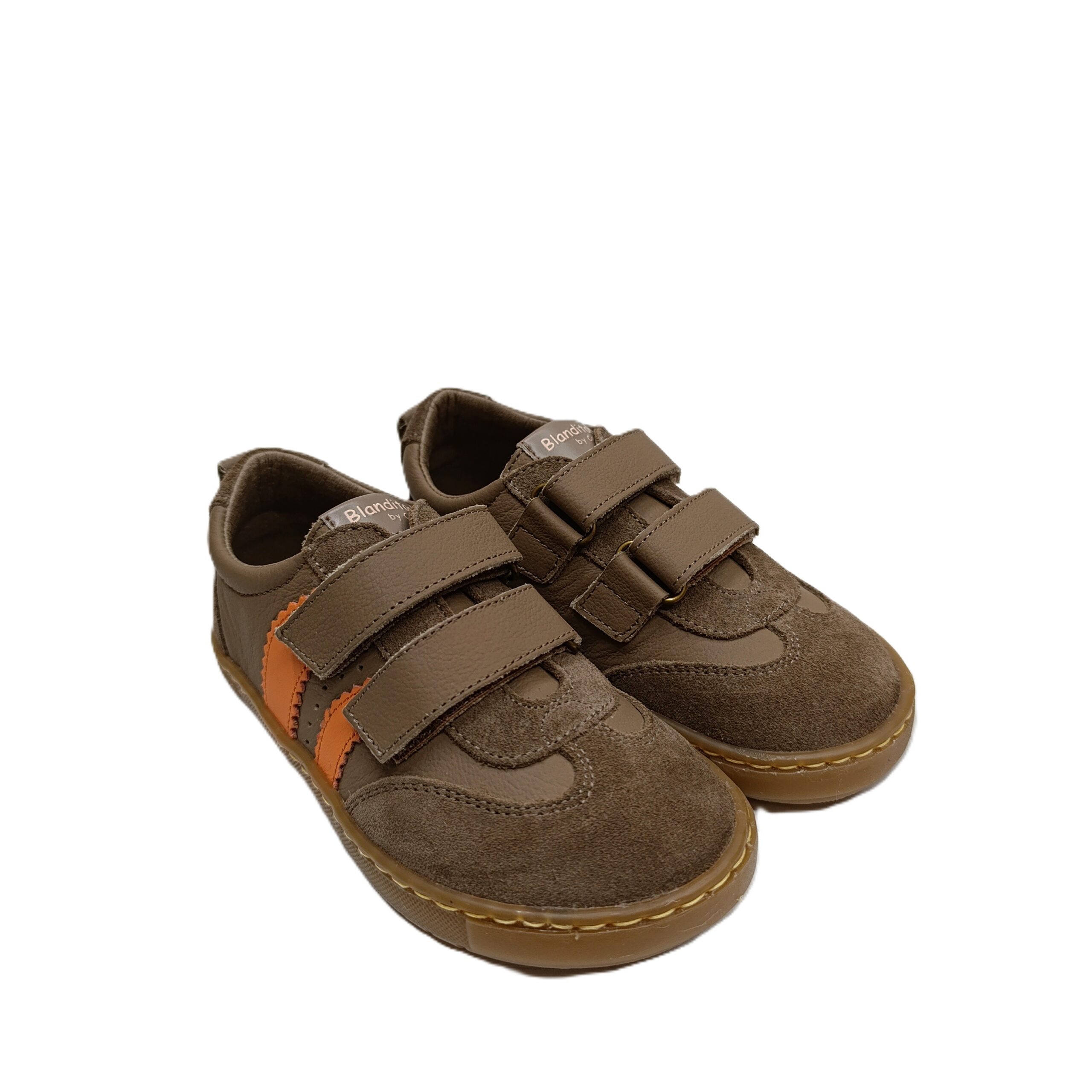 Deportiva barefoot niña Blanditos by Crio´s Delfín Visón/naranja