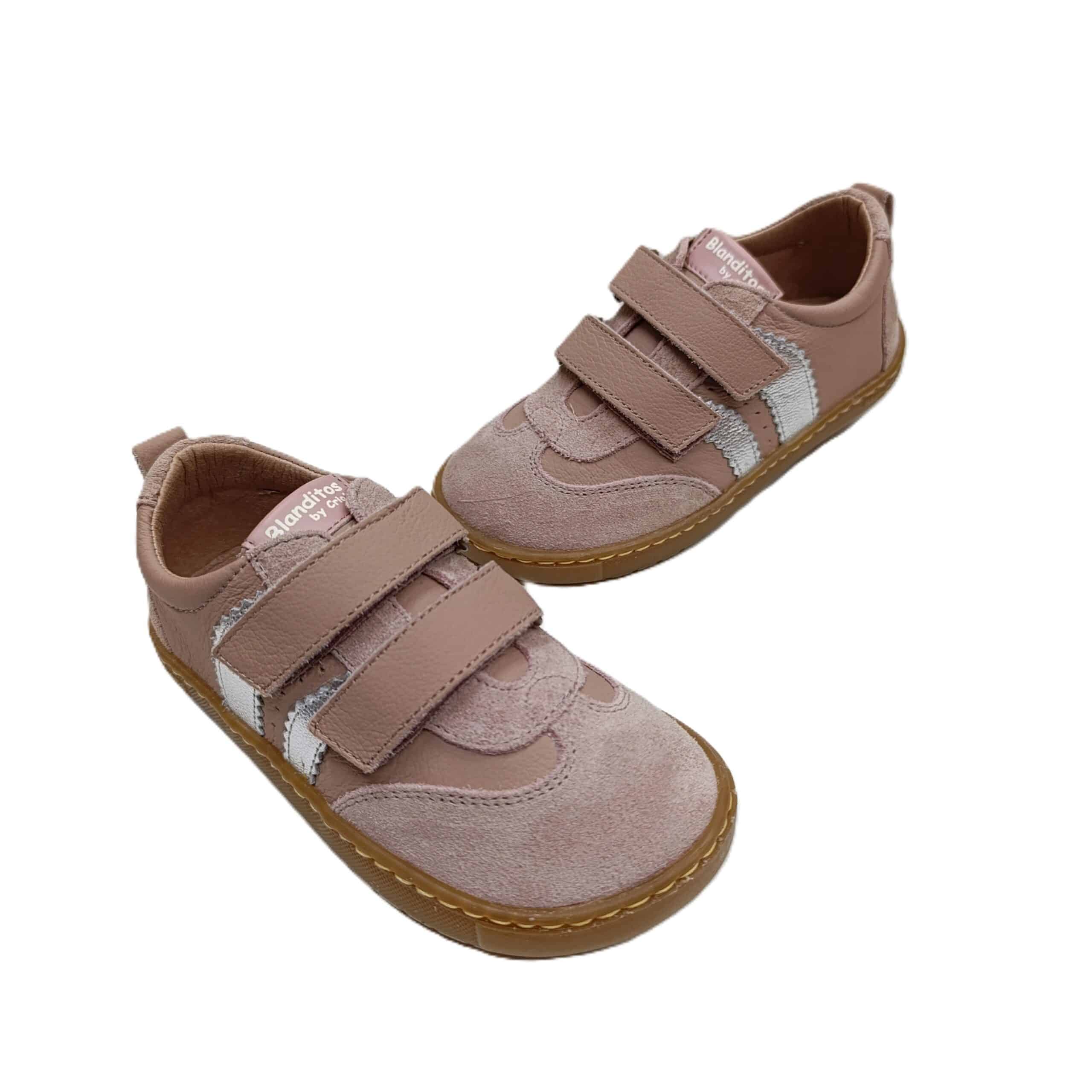 Deportiva barefoot niña Blanditos by Crio´s Delfín Rosa/Plata