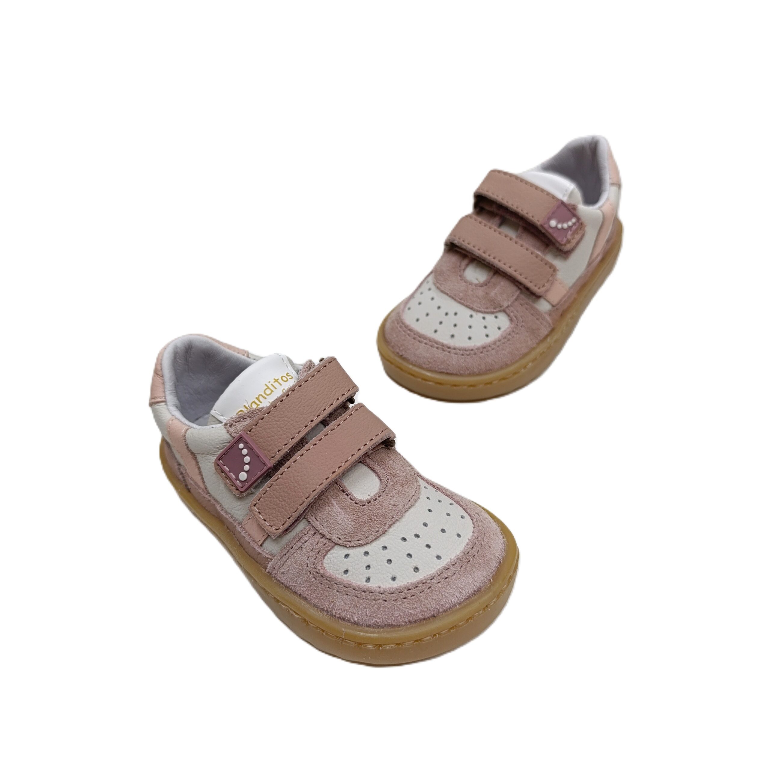 Deportiva bareoot bebé Blanditos by Crio´s Caicos Blanco/rosa