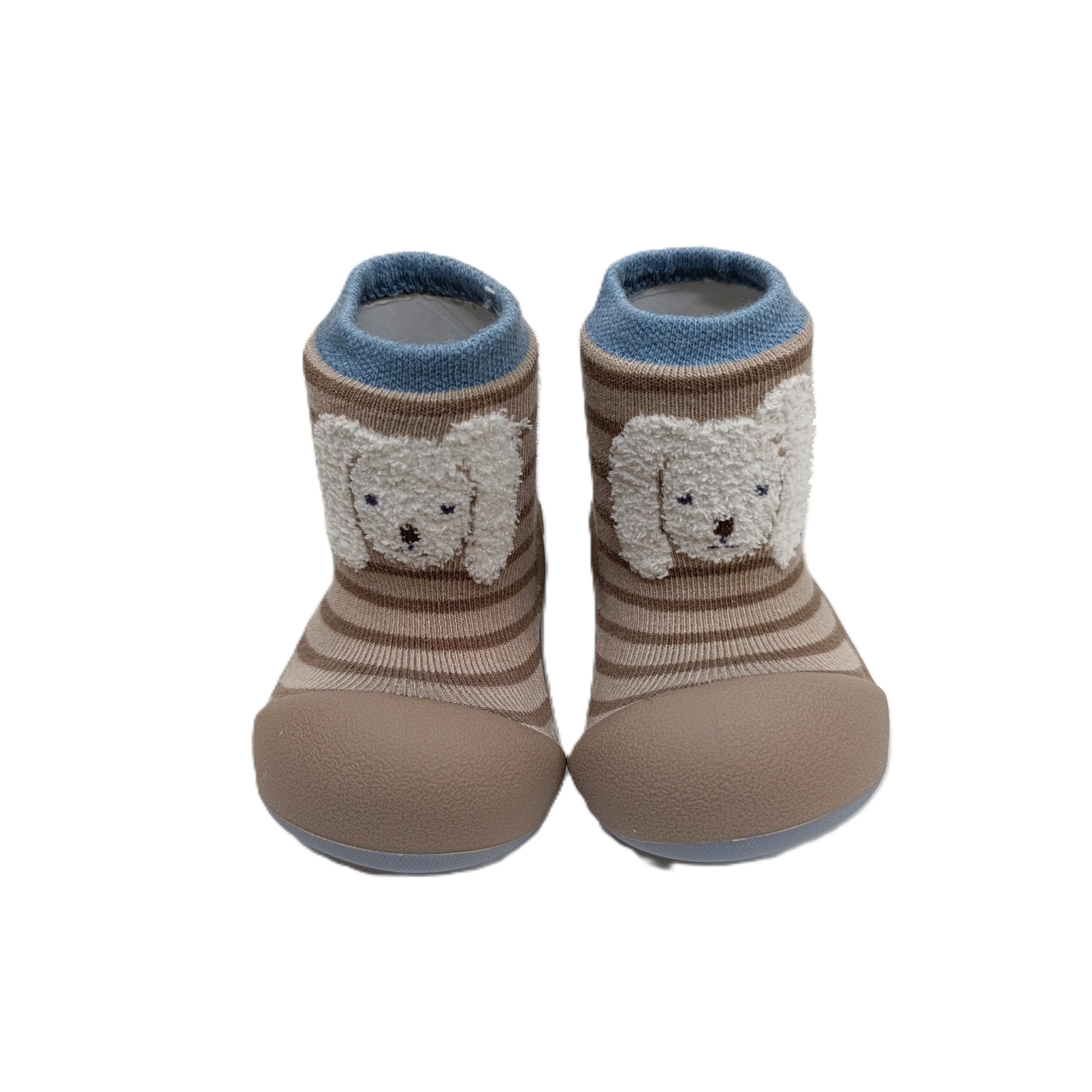 Attipas calcetín primeros pasos perro beige
