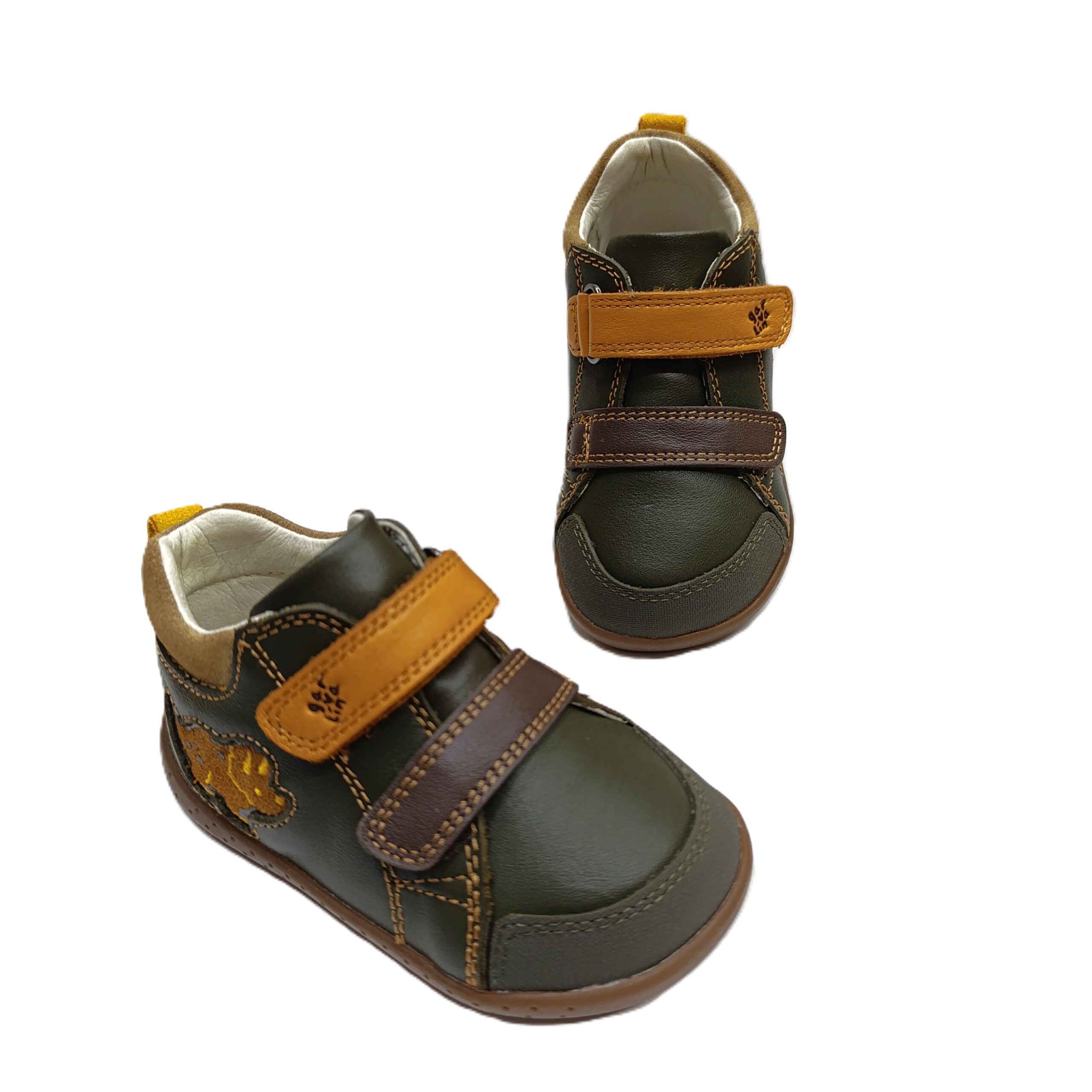 Botita barefoot bebé Garvalín kaki